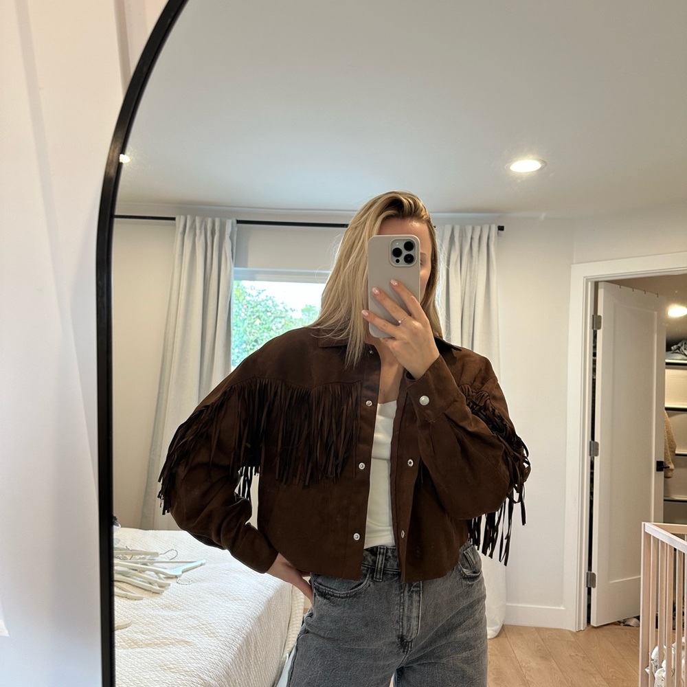 Brown jacket. Country style